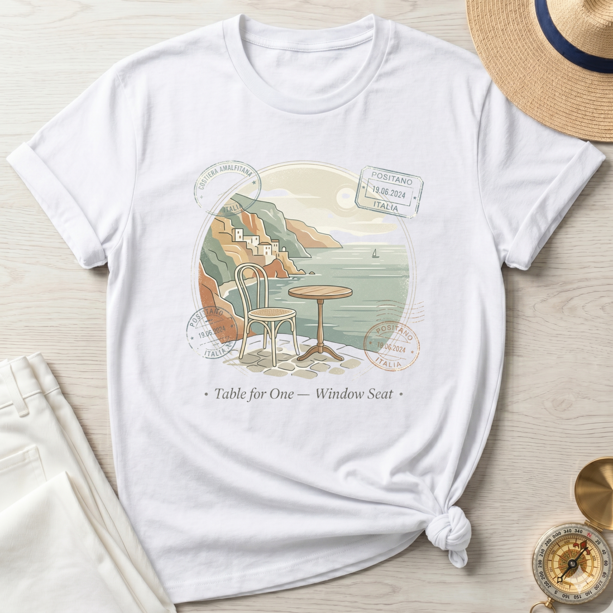 Table For One - Window Seat T-Shirt